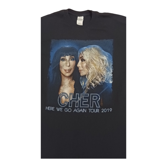 2019 Cher "Here We Go Again" Concert Tour T-Shirt - Picture 2 of 5
